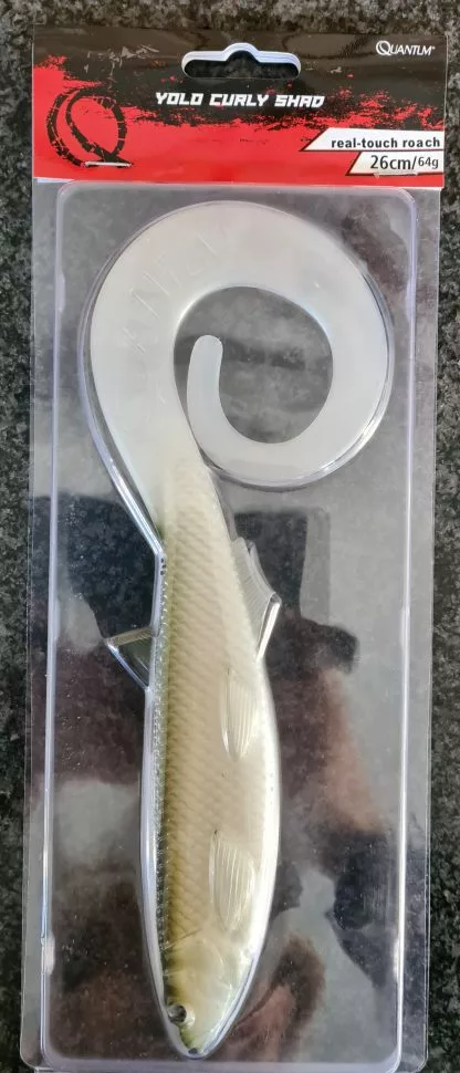 Quantum Shad : YOLO Real-touch Curly Tail Roach 26 Cm β 64 G