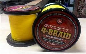 DAM β Effzett 4-Braid β Pre-stretched β Yellow 2000 M β SUPERPROMO