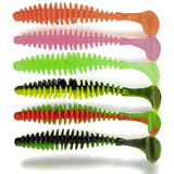 Magic Trout Kunstaas T-worm Paddler 55 Mm – Smaak : Chilli Cheese – Verschillende Kleuren