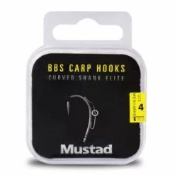 Mustad BBS Carp Hooks – Curved Shank Elite – Verschillende Maten