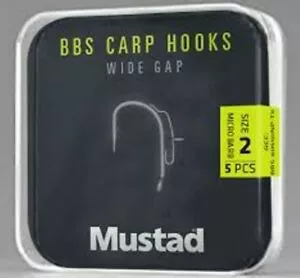 Mustad BBS Carp Hooks – Wide Gap – Verschillende Maten