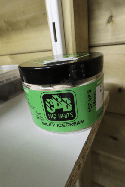 CBB HQ Baits β Pop Ups β Smaak : Milky Ice Cream β Maat 12 Mm & 16 Mm