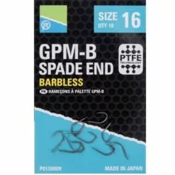 Preston GPM-B Spade End Barbless – Verschillende Maten