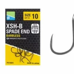 Preston XSH-B Spade End Barbless (10 Pcs) – Verschillende Maten